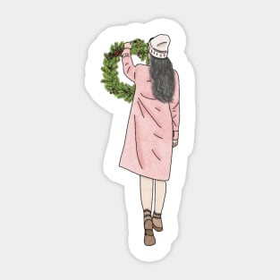 Christmas Wreath (2) Sticker